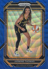 2023 Panini Prizm WNBA Blue Wave #3 Jasmine Thomas Los Angeles Sparks